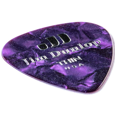 483R13TH Genuine Celluloid Classic, Perloid violet, Thin, x72 Dunlop