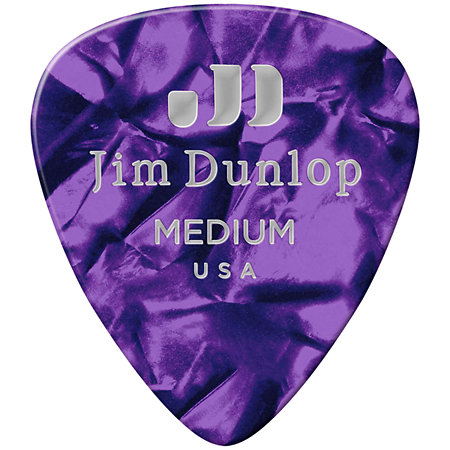 Dunlop 483R13MD Genuine Celluloid Classic, Perloid violet, Medium, x72