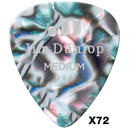Dunlop 483R14MD Genuine Celluloid Classic Abalone Medium x72
