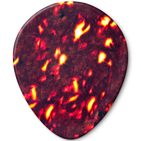 Dunlop 485R05HV Genuine Celluloid Teardrop Écaille Heavy x72