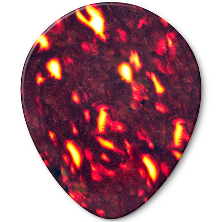 Dunlop 485R05MD Genuine Celluloid Teardrop Écaille Medium x72