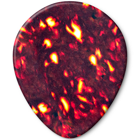 Dunlop 485R05TH Genuine Celluloid Teardrop Écaille Thin x72