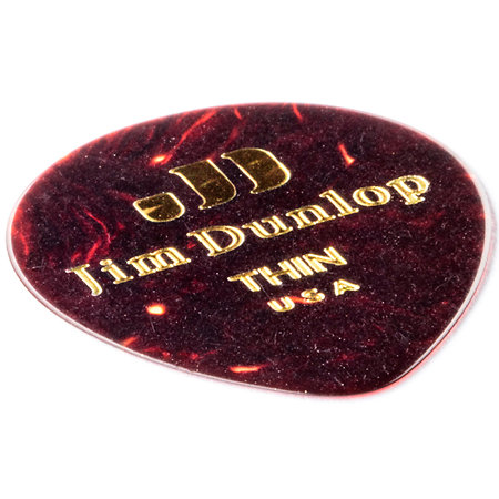 485R05TH Genuine Celluloid Teardrop Écaille Thin x72 Dunlop