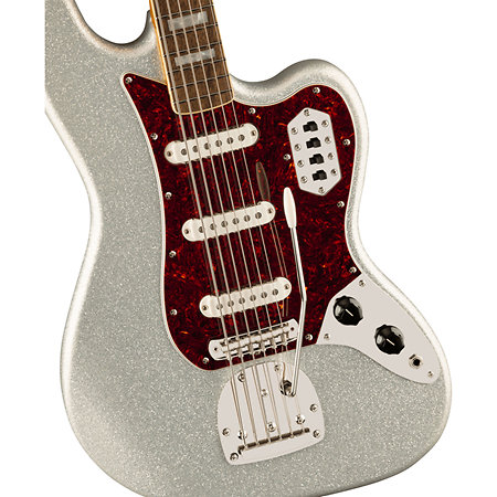 FSR Classic Vibe Bass VI Silver Sparkle Squier by FENDER