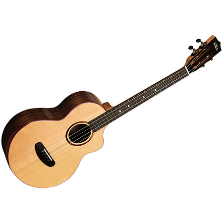 Kala Contour collection Solid Gloss Spruce Rosewood Baritone Cutaway + housse