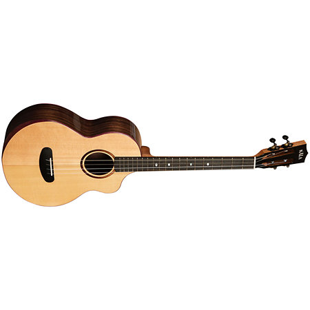 Kala Contour collection Solid Gloss Spruce Rosewood Baritone Cutaway + housse