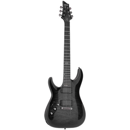 Hellraiser C-1 Hybrid Floyd Trans Black Burst LH Schecter