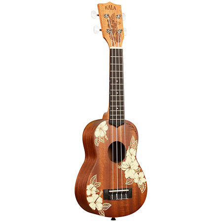 Maori Hibiscus Mahogany Soprano + housse Kala