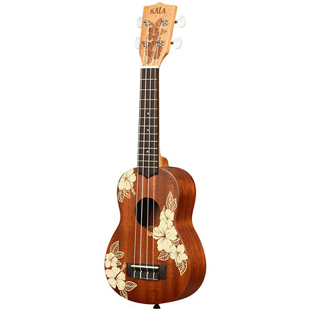 Maori Hibiscus Mahogany Soprano + housse Kala