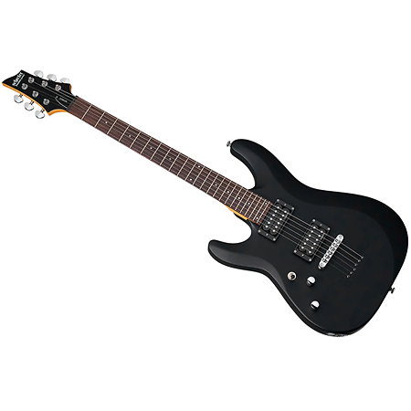 C-6 Deluxe Satin Black LH Schecter