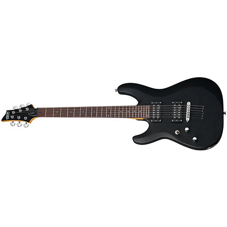 C-6 Deluxe Satin Black LH Schecter