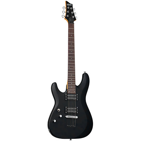 C-6 Deluxe Satin Black LH Schecter