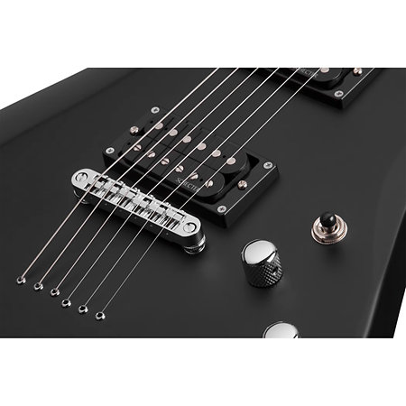 C-6 Deluxe Satin Black LH Schecter