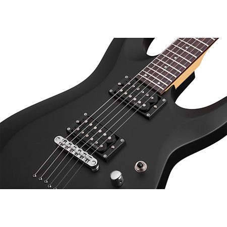 C-6 Deluxe Satin Black LH Schecter