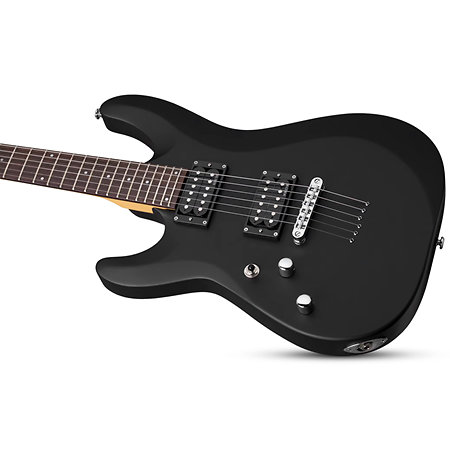 C-6 Deluxe Satin Black LH Schecter