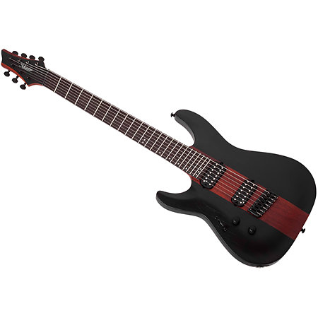 C-7 Multi-Scale Rob Scallon Satin Dark Roast LH Schecter