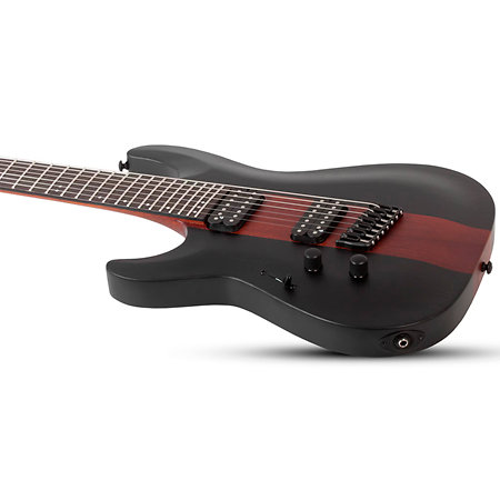 C-7 Multi-Scale Rob Scallon Satin Dark Roast LH Schecter