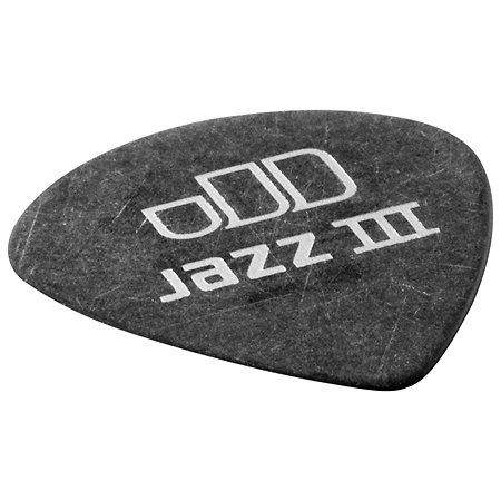 482P135 Tortex Pitch Black Jazz III 1,35 mm Sachet de 12 Dunlop