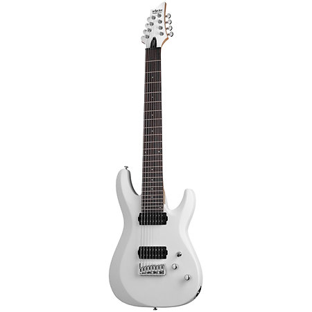 C-8 Deluxe Satin White Schecter