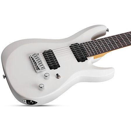 C-8 Deluxe Satin White Schecter