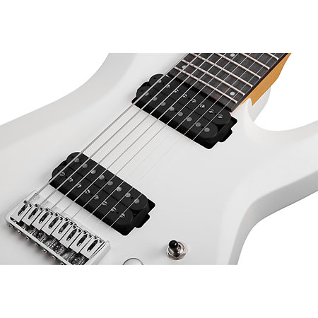 C-8 Deluxe Satin White Schecter