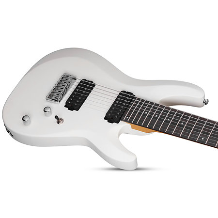 C-8 Deluxe Satin White Schecter