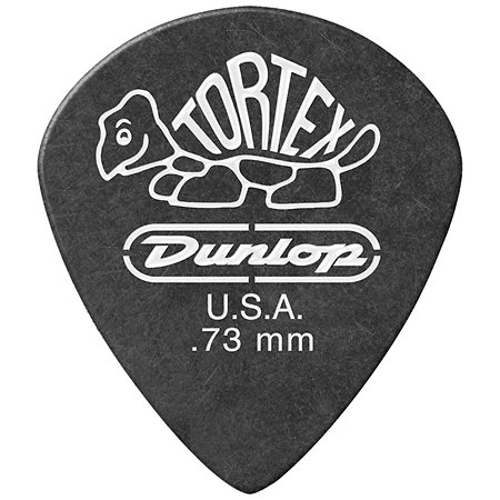 Dunlop 482P73 Tortex Pitch Black Jazz III 0,73 mm Sachet de 12