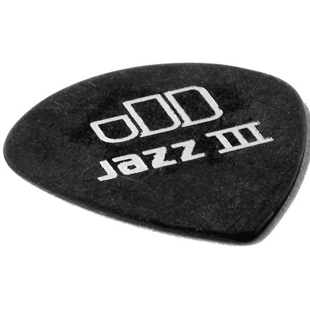 482P73 Tortex Pitch Black Jazz III 0,73 mm Sachet de 12 Dunlop