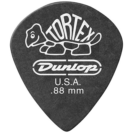 482P88 Tortex Pitch Black Jazz III 0,88 mm Sachet de 12 Dunlop