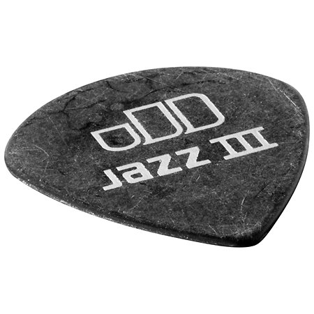 482P88 Tortex Pitch Black Jazz III 0,88 mm Sachet de 12 Dunlop