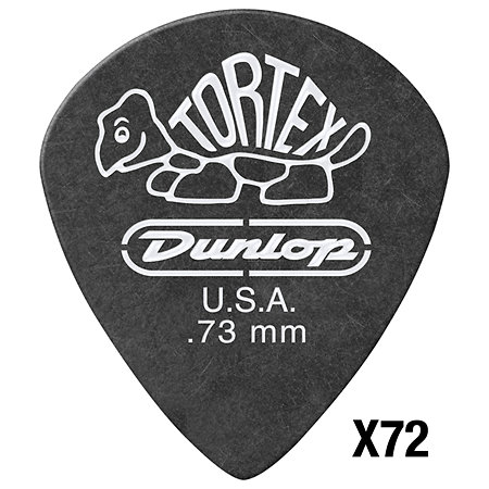 Dunlop 482R073 Tortex Pitch Black Jazz III 0,73 mm Sachet de 72