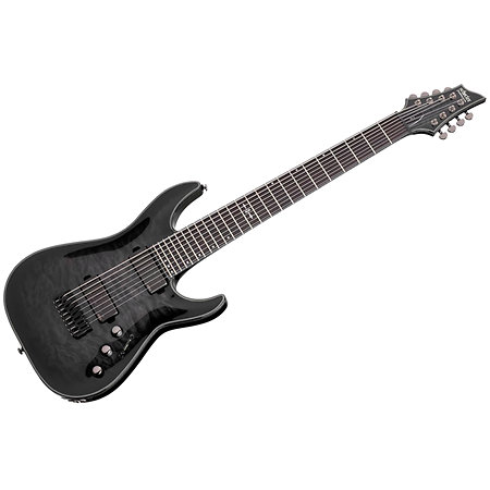 Schecter Hellraiser C-8 Hybrid Trans Black Burst