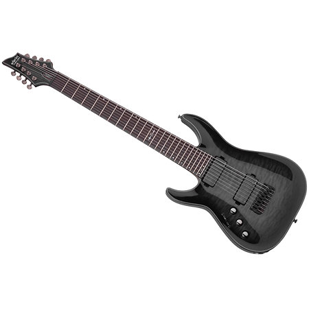 Schecter Hellraiser C-8 Hybrid Trans Black Burst LH