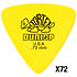 431R73 Tortex Triangle 0,73 mm Sachet de 72 Dunlop