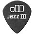 482P100 Tortex Pitch Black Jazz III 1,00 mm Sachet de 12 Dunlop