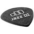 482P114 Tortex Pitch Black Jazz III 1,14 mm Sachet de 12 Dunlop