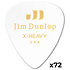 483R01EXH Genuine Celluloid Classic Blanc Extra heavy x72 Dunlop