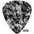 483R02EXH Genuine Celluloid Classic Perloid noir Extra heavy x72 Dunlop