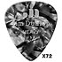 483R02H Genuine Celluloid Classic Perloid noir Heavy x72 Dunlop