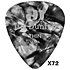483R02TH Genuine Celluloid Classic Perloid noir Thin x72 Dunlop