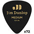 483R03M Genuine Celluloid Classic Noir Medium x72 Dunlop