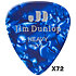 483R10H Genuine Celluloid Classic Perloid bleu Heavy x72 Dunlop