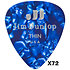 483R10TH Genuine Celluloid Classic Perloid bleu Thin x72 Dunlop