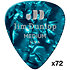 483R11M Genuine Celluloid Classic, Perloid turquoise, Medium, x72 Dunlop