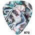 483R14MD Genuine Celluloid Classic Abalone Medium x72 Dunlop