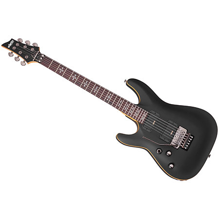 Schecter Demon 6 Floyd Aged Black Satin LH