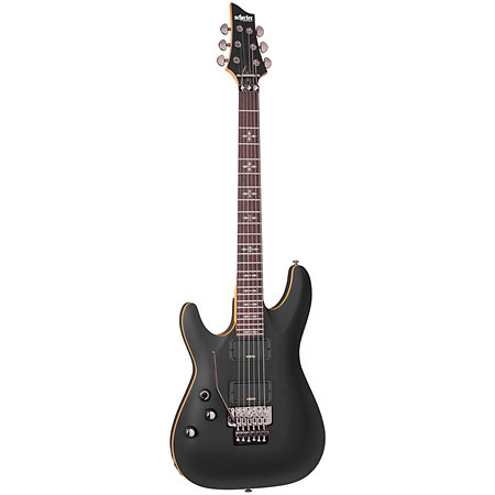 Demon 6 Floyd Aged Black Satin LH Schecter