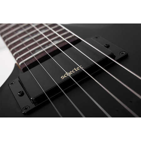 Demon 6 Floyd Aged Black Satin LH Schecter