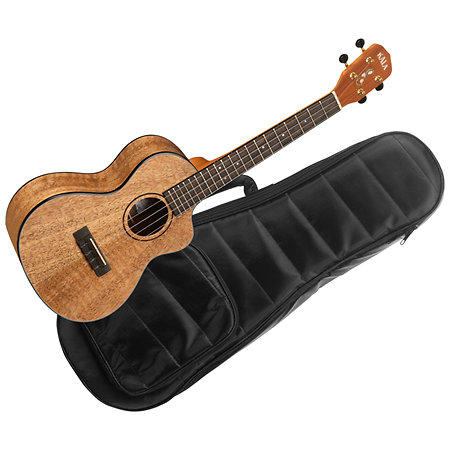 Kala Solid Curly Mango Metropolitan Tenor Cutaway + housse