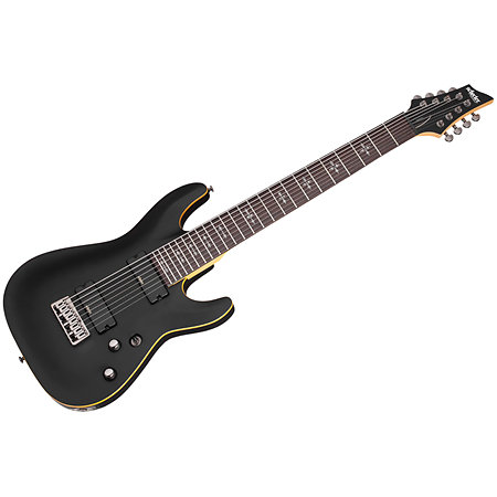 Demon 8 Aged Black Satin Schecter